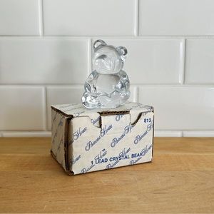 Vintage Princess House Crystal Bear